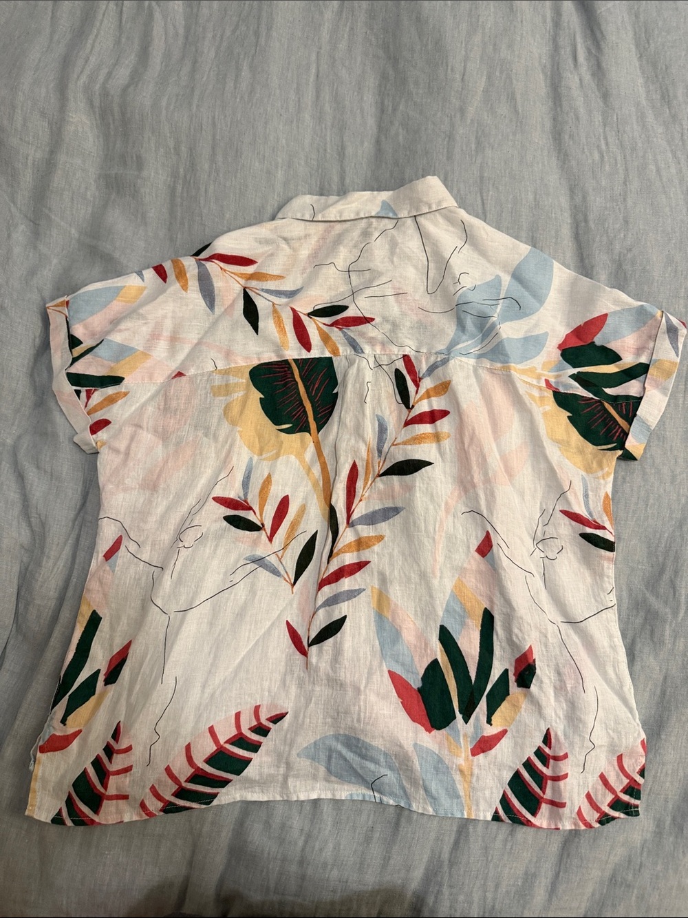 Cynthia Rowley Lightweight Linen Button-Up Shirt - Picture 2 of 7